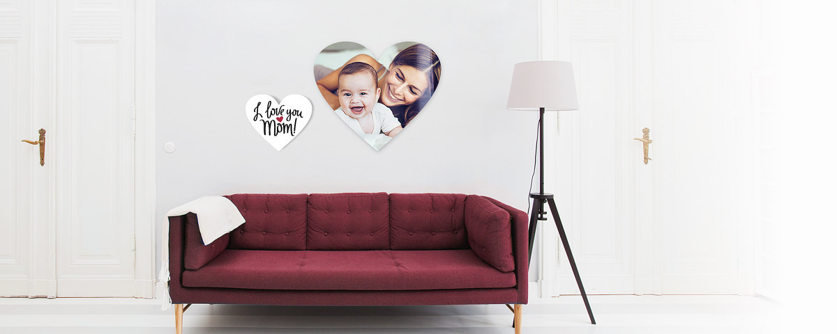 Muttertag Herzform Frontal