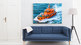 Schiff Blaue Couch Leinwand Frontal