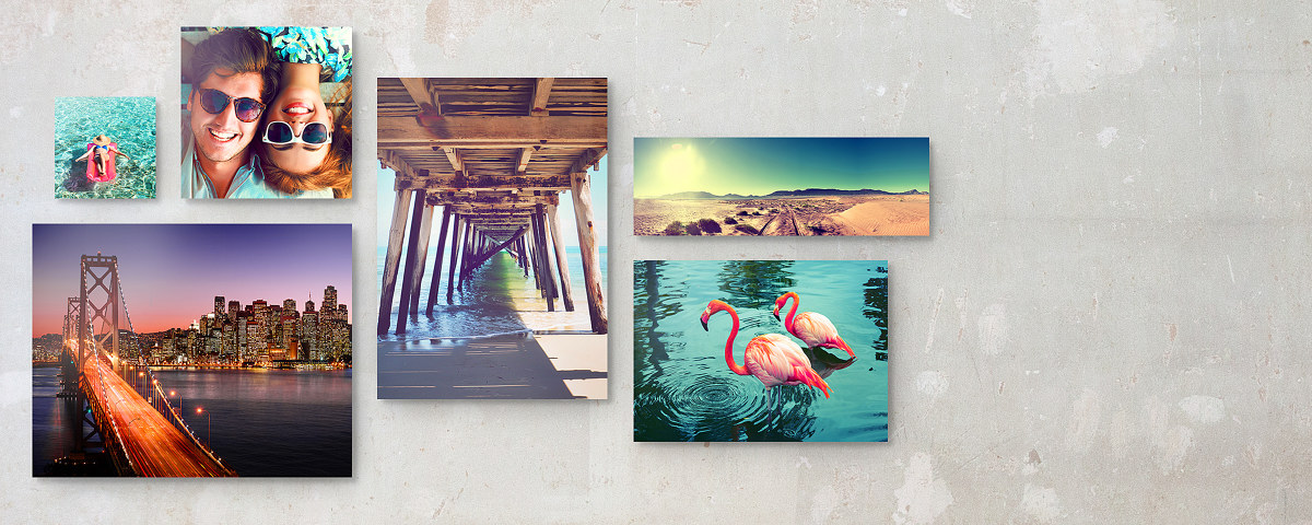 Urlaubsbilder Collage Frontal