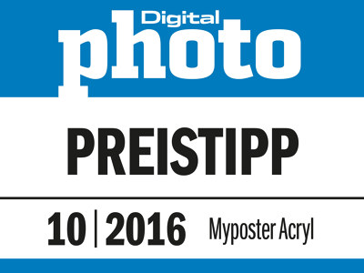 2016 bekam myposter den Preistipp-Award von Digital photo verliehen.