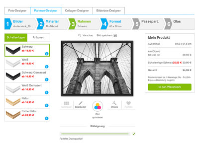 Brooklyn Bridge Schwarz Weiss Konfigurator