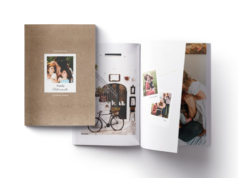 Livre photo modèle "Agréables moments"