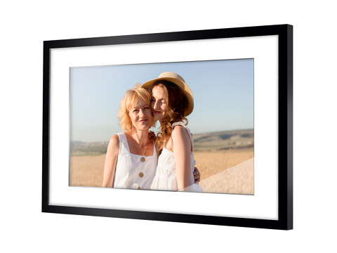 Poster avec cadre en bois noir