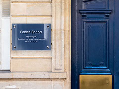 plaque professionnelle