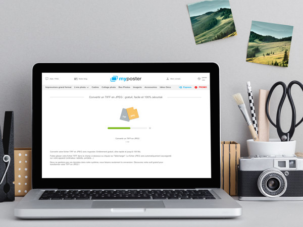Convertir un TIFF en JPEG : gratuit et en ligne, sans télécharger de logiciel