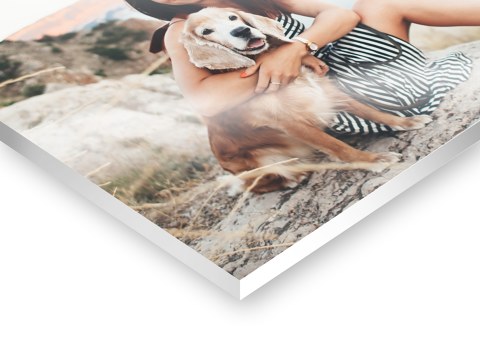 Frau mit Hund Wanderung