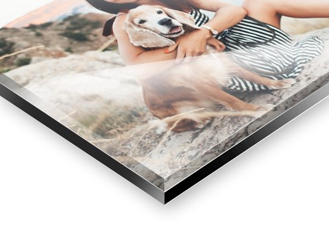 Frau mit Hund Wanderung