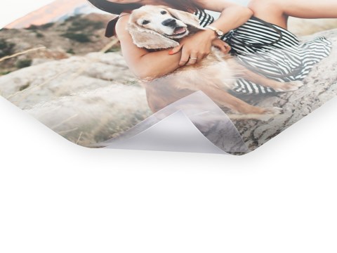 Frau mit Hund Wanderung