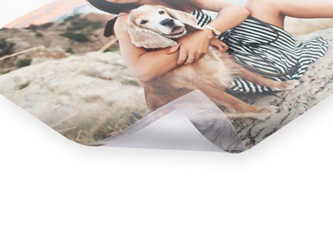 Frau mit Hund Wanderung