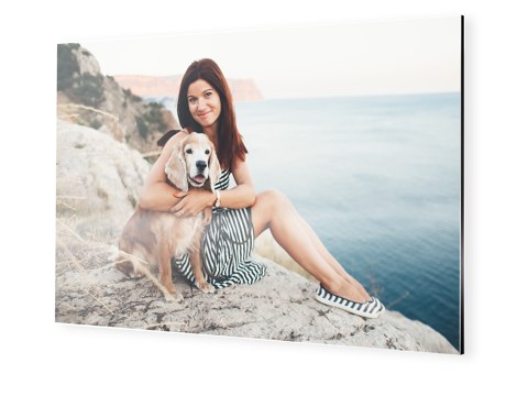 Frau mit Hund Wanderung