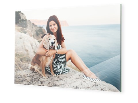 Frau mit Hund Wanderung