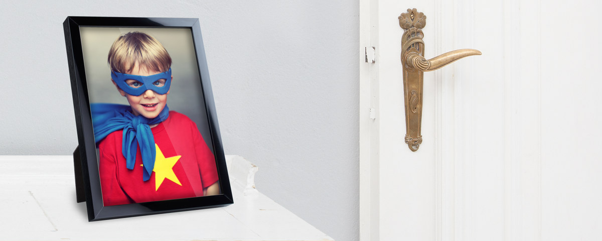 Superkid Schreibtisch Tuere Fotorahmen