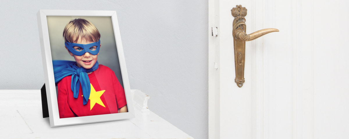 Superkid Schreibtisch Tuere Fotorahmen