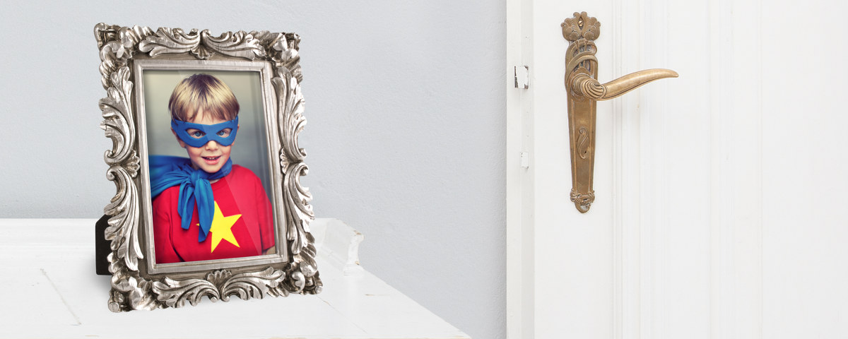 Superkid Schreibtisch Tuere Fotorahmen