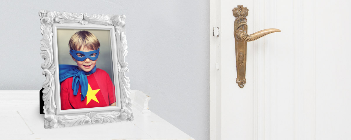 Superkid Schreibtisch Tuere Fotorahmen