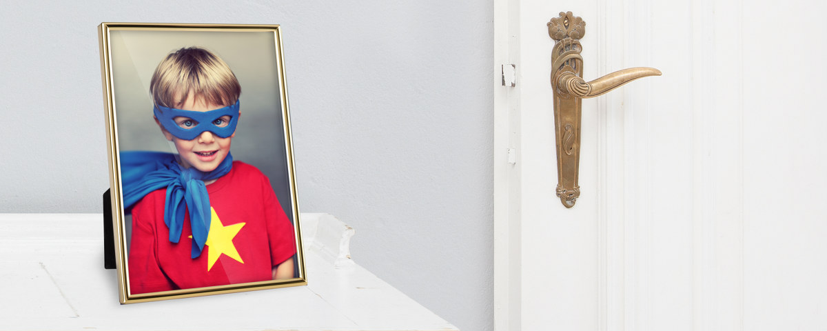 Superkid Schreibtisch Tuere Fotorahmen