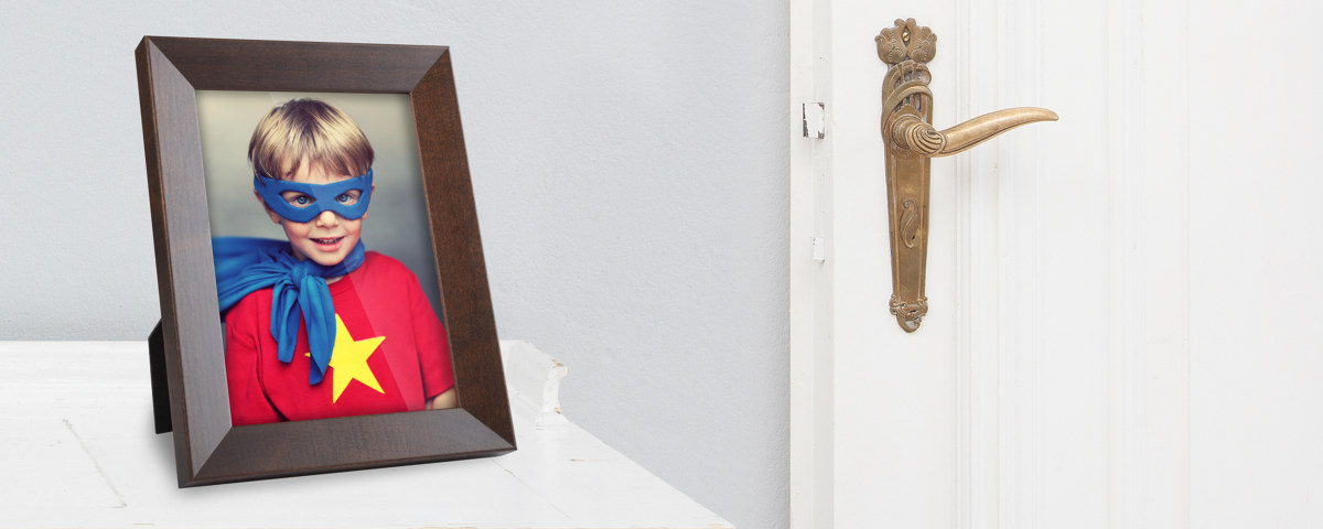 Superkid Schreibtisch Tuere Fotorahmen
