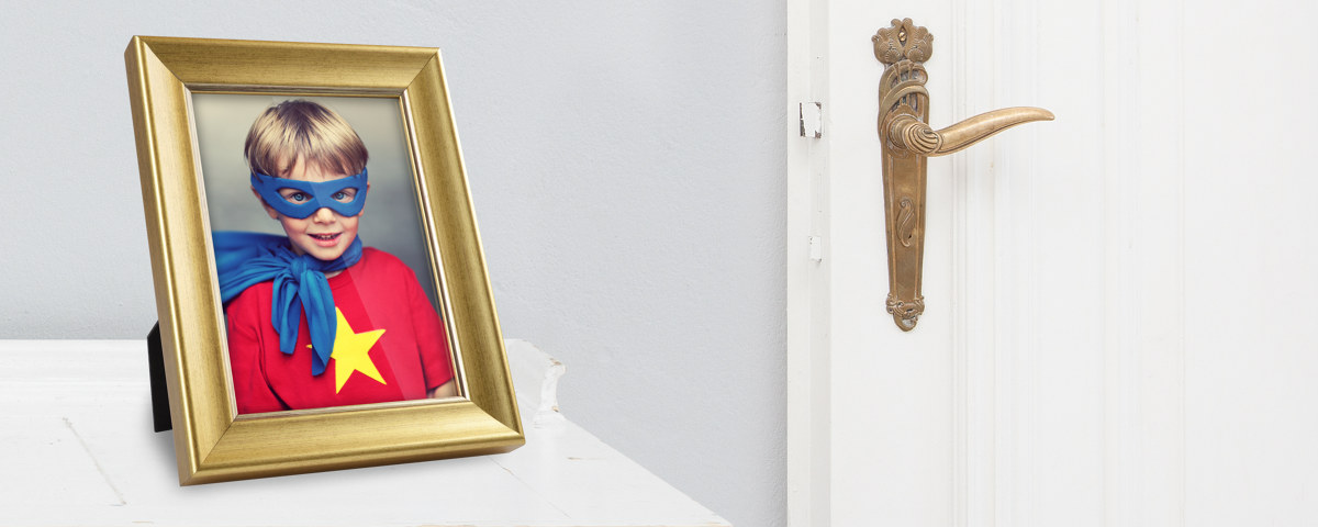 Superkid Schreibtisch Tuere Fotorahmen