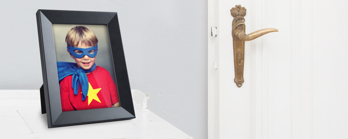 Superkid Schreibtisch Tuere Fotorahmen