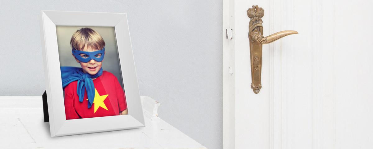 Superkid Schreibtisch Tuere Fotorahmen