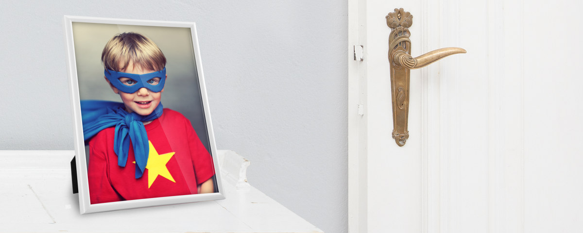 Superkid Schreibtisch Tuere Fotorahmen