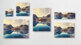 Fjord In Norwegen Wand Material Collage