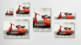 Scooter rouge Collage sur le mur