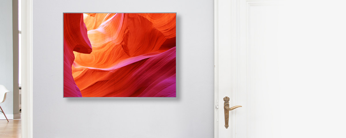 Canyon In Pink Wand Tuergriff Frontal