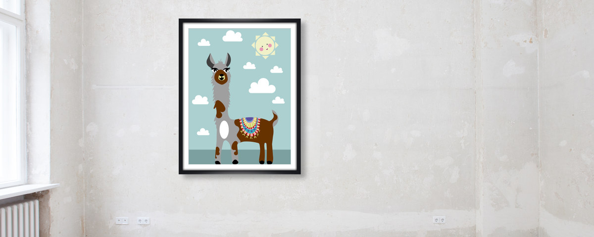 Alpaka im Wolkenmeer