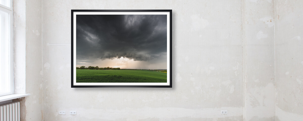 Aufziehende Gewitterzelle