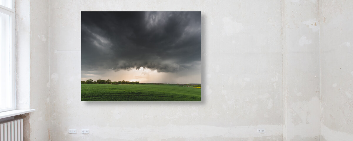 Aufziehende Gewitterzelle