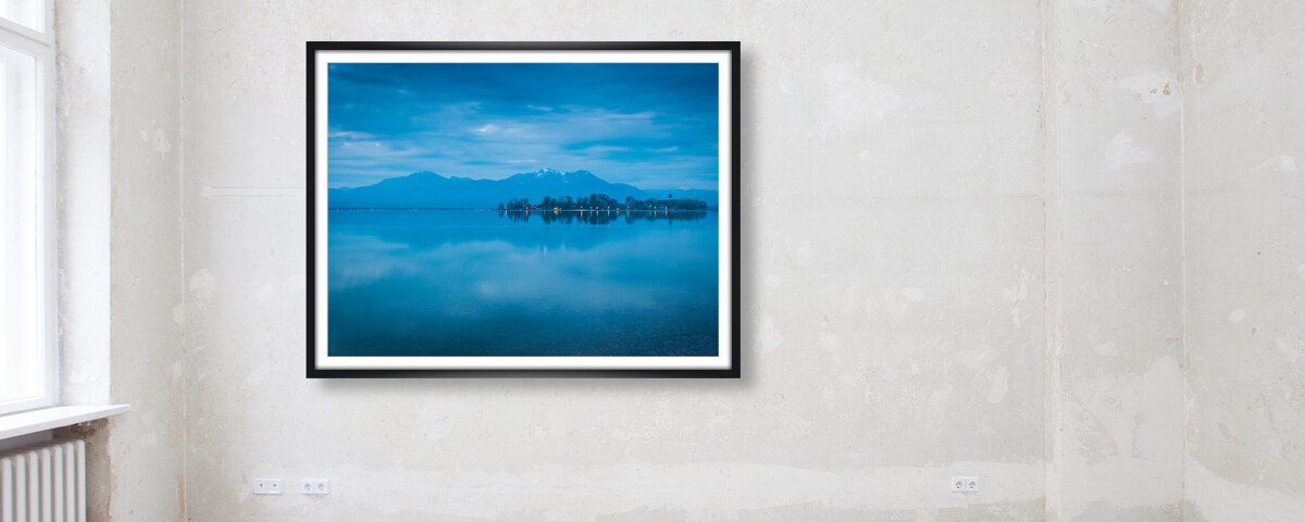 Blauer Morgen am Chiemsee