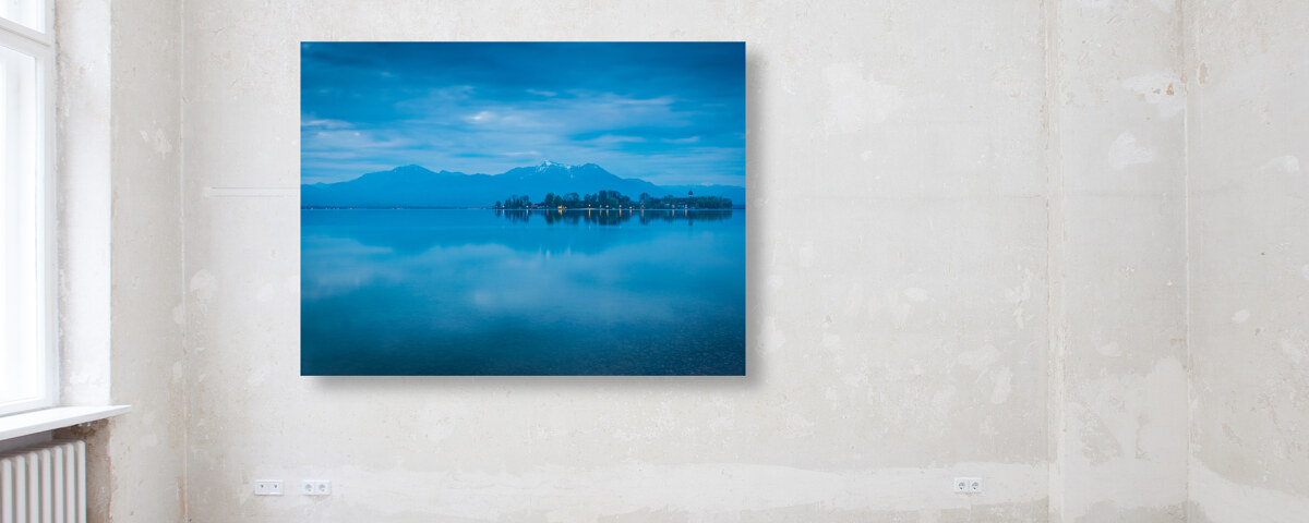 Blauer Morgen am Chiemsee