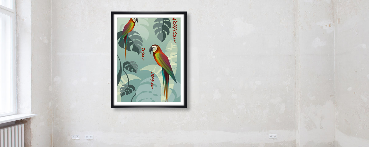 Papageien im Dschungel