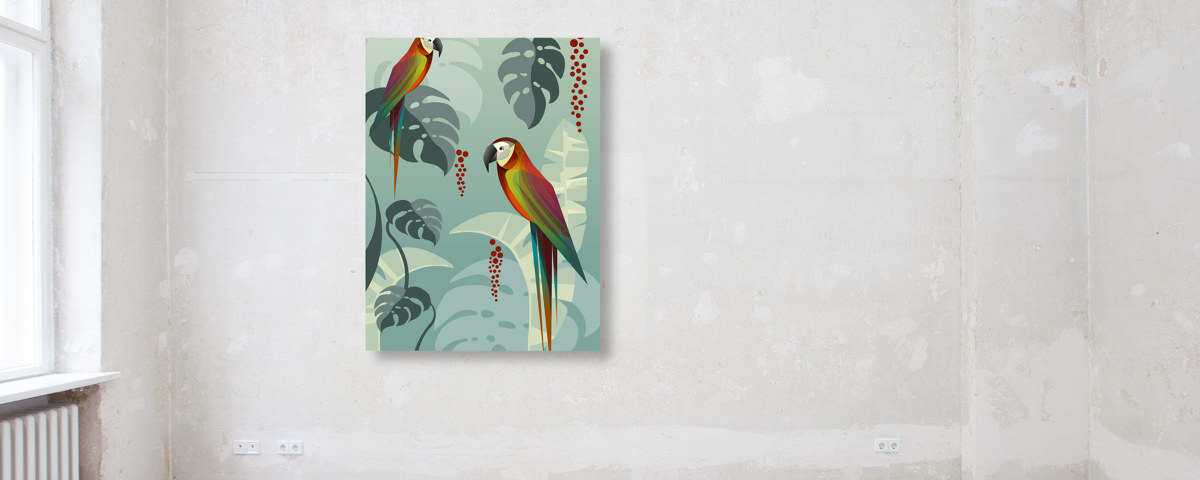 Papageien im Dschungel