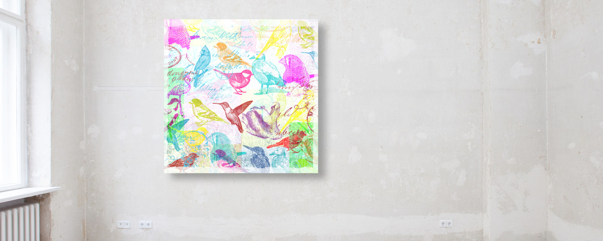 Bild Vögel Pop Art