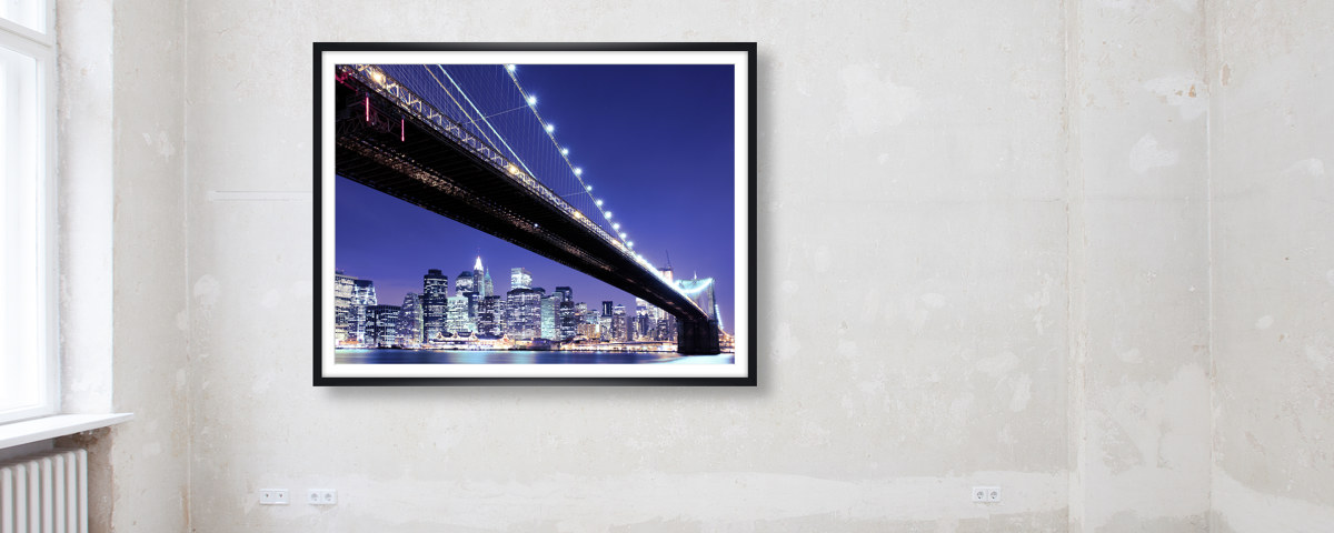 Brooklyn Bridge schwarz weiß