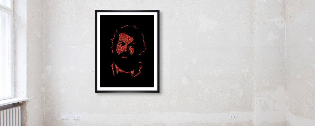 Bud Spencer Portrait Aus Chillis I Motiv Von Myposter