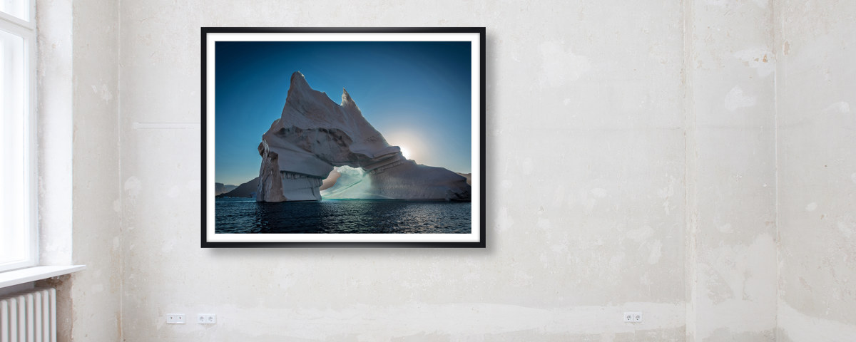 Photo de blocs de glace