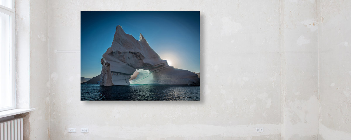 Photo de blocs de glace