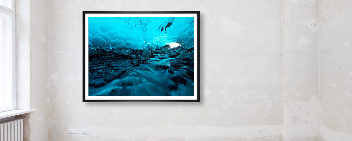 Photo de grotte glacée