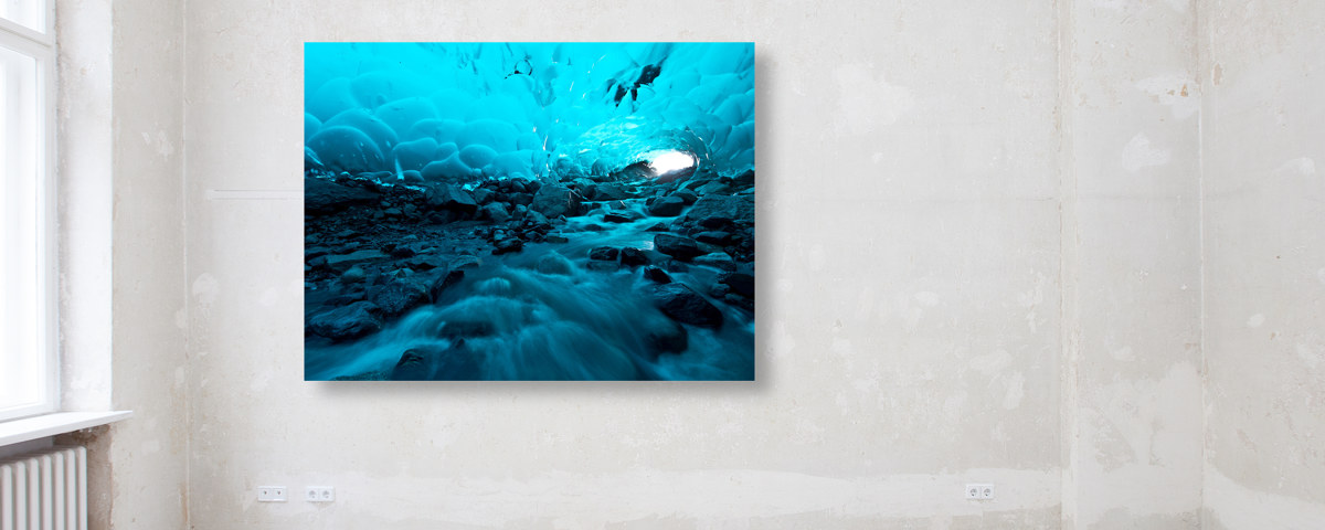 Photo de grotte glacée