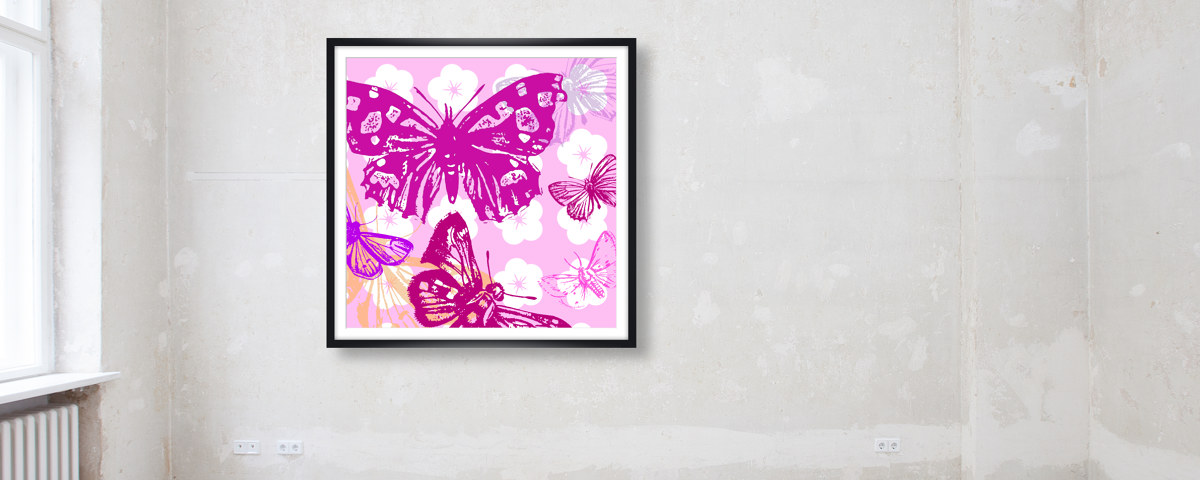 Pop Art Schmetterlinge Bild