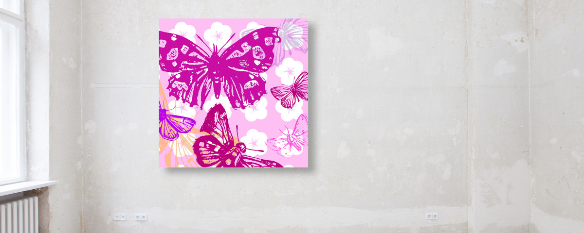 Pop Art Schmetterlinge Bild