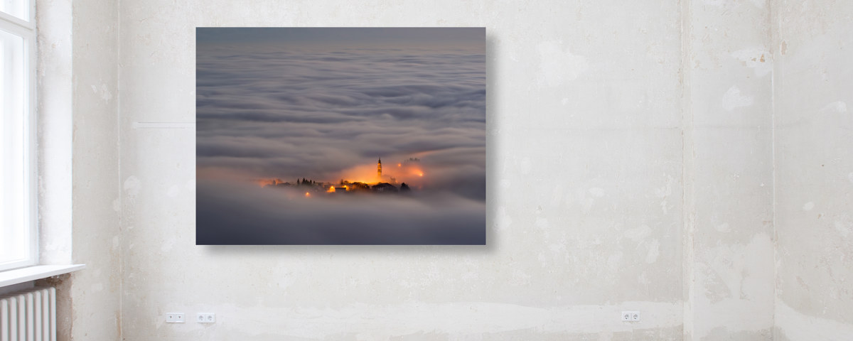Photo de ville avec nuages