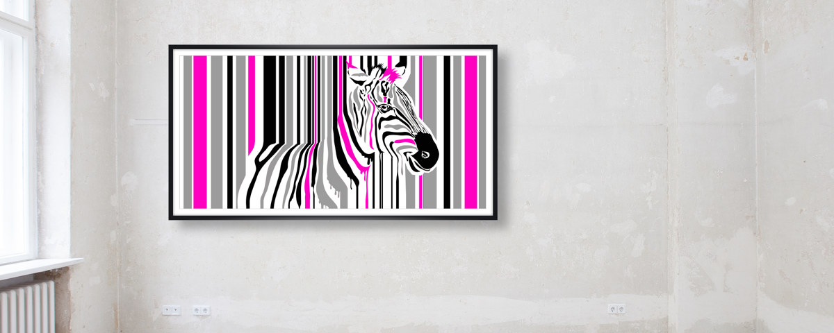 Zebra Popart