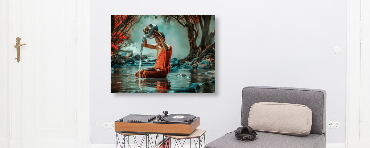 Buddhistischer Mönch Bild