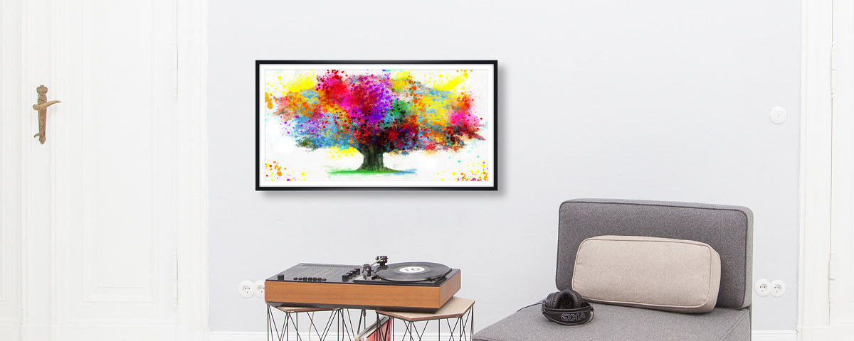 Wasserfarben Baum Bild