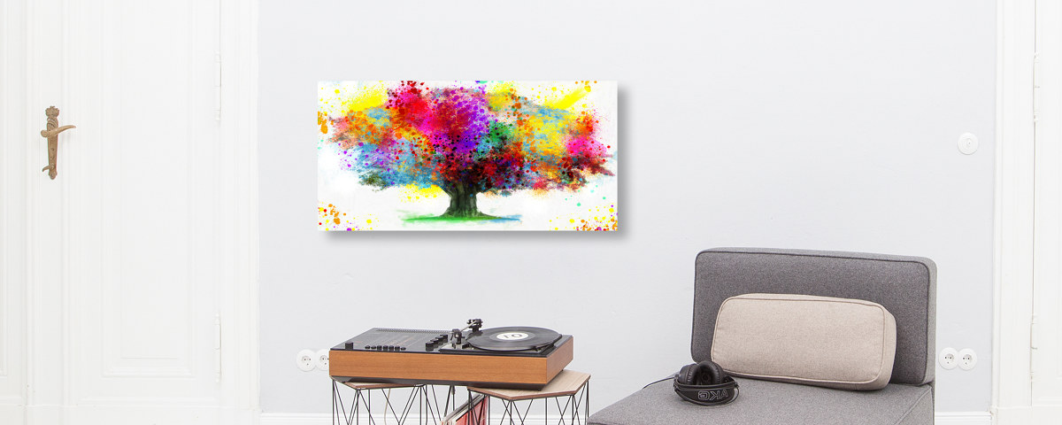 Wasserfarben Baum Bild