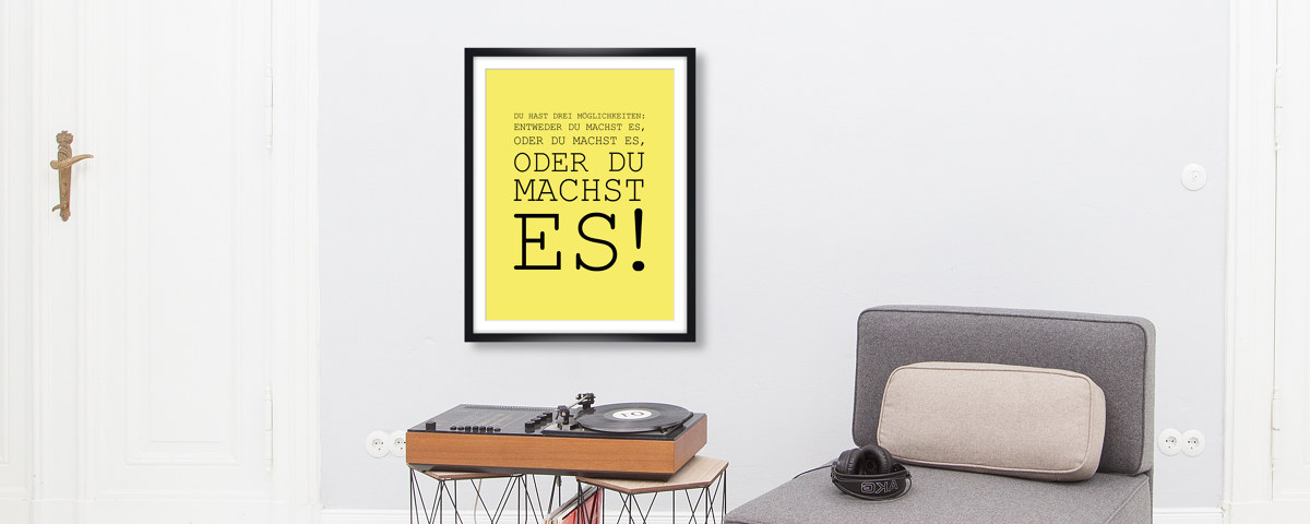 Du machst es Spruch